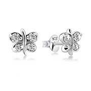 EZ-618 - 925 Sterling silver stud with cubic zircon.