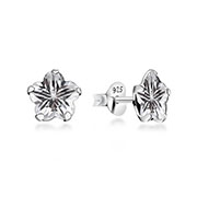 EZ-673 - 925 Sterling silver stud with cubic zircon.