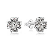 EZ-715 - 925 Sterling silver stud with cubic zircon.