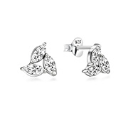 EZ-900 - 925 Sterling silver earring with cubic zircon.