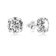 EZ-928 - 925 Sterling silver stud with cubic zircon.