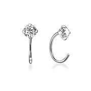 EZ-934 - 925 Sterling silver stud with cubic zircon.