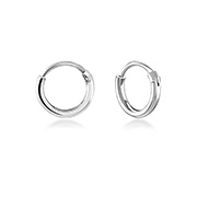 HP-015 - 12 x 2 mm. 925 Sterling silver hoop.