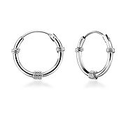 HP-215 - 925 Sterling silver hoop.