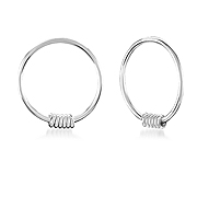 HP-447 - 925 Sterling silver hoop.