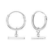 HP-567 - 925 Sterling silver hoop.