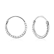 HP-596 - 925 Sterling silver hoop.