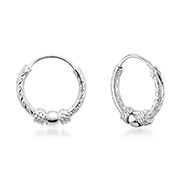 HP-624 - 925 Sterling silver hoop.