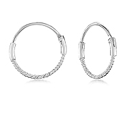 HP-631 - 925 Sterling silver hoop.