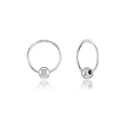 NS-347 - 925 Sterling silver nose hoop.