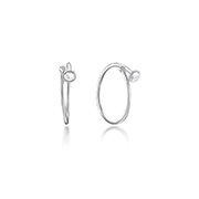 NS-563 - 925 Sterling silver nose hoop.