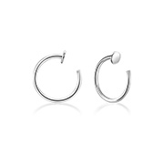 NS-803 - 925 Sterling silver nose hoop.