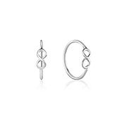 NS-971 - 925 Sterling silver nose hoop.