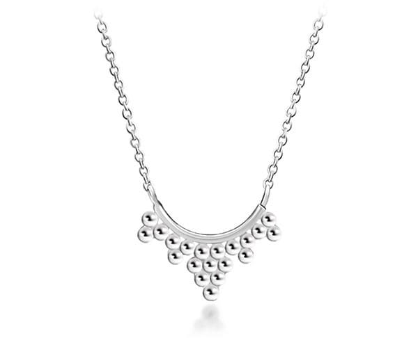 A trendy silver jewelry necklace from Topaz Silver Jewelry. 