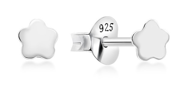 Plain 925 Sterling silver stud earring